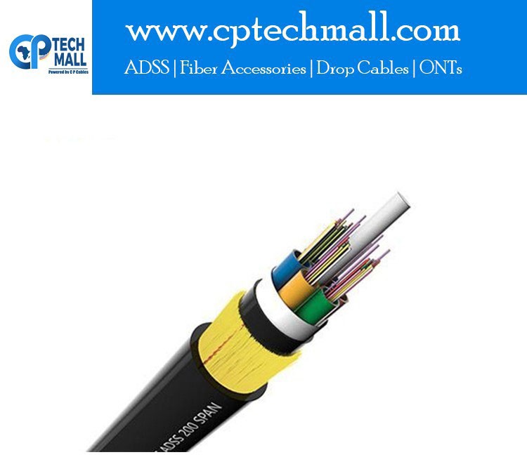 Fiber FTTX ADSS 12F Cable Per KM - 60 Meters Span