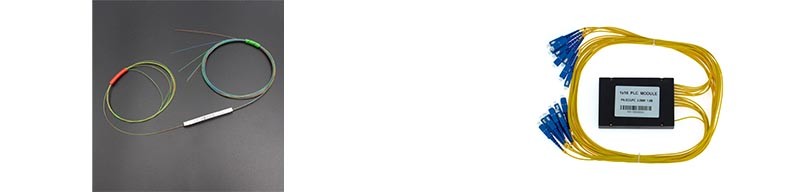 Difference between plc splitters and Single Mode Naked Bare Fiber Optic PLC splitters